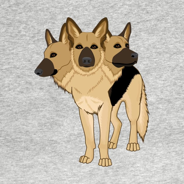 German Shepherd Cerberus by Mstiv